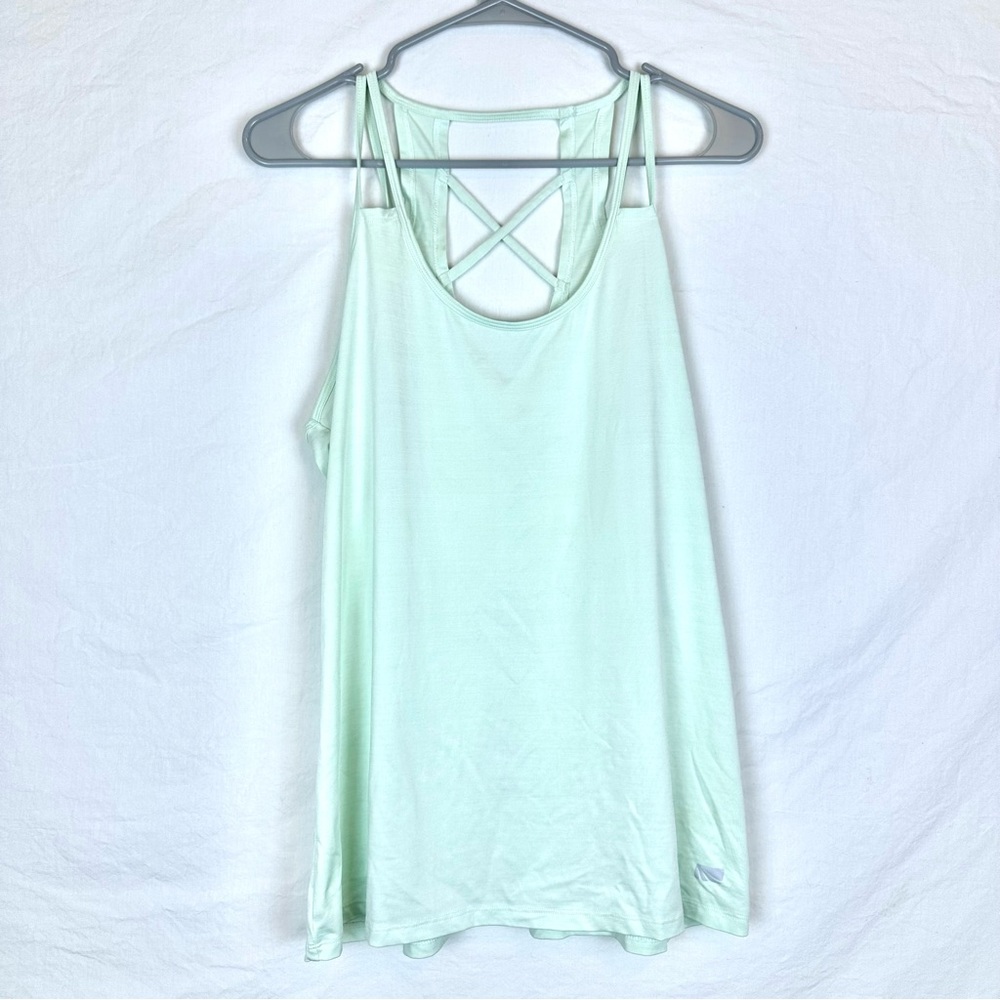 Marika Athletic Strappy Loose Fitting Tank Mint Green Size Large